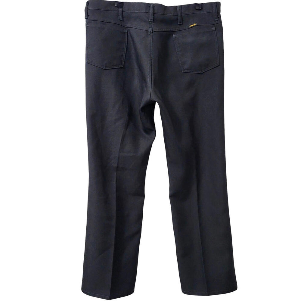 Wrangler Polyester Rancher Pants Mens Size 38X30 Black 82BK Western Wear